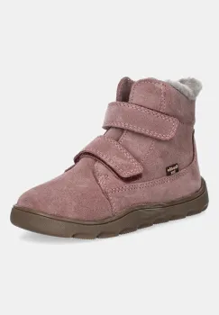 Froddo cizme de iarna pentru copii din piele intoarsa ZERU TEX FURRY BAREFOOT culoarea roz, G2110151 imagine