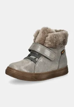 Froddo ghete de iarna pentru copii din piele BASCO TEX culoarea argintiu, G2110144 imagine