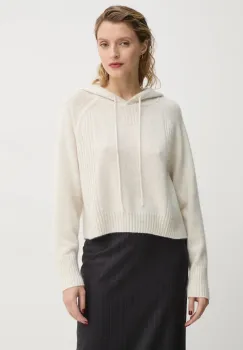 FROM FUTURE pulover de casmir culoarea bej, light, WPH02130 imagine