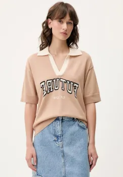 FROM FUTURE pulover de casmir culoarea bej, light, WPP02646 imagine