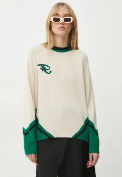 FROM FUTURE pulover de casmir culoarea bej, light, WPR02199 imagine