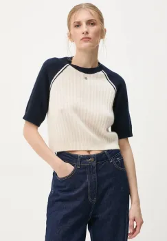 FROM FUTURE pulover de casmir culoarea bej, light, WPR02207 imagine