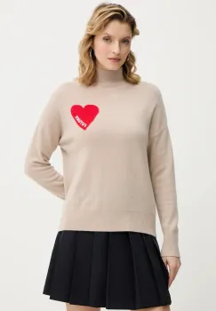 FROM FUTURE pulover de casmir culoarea gri, light, cu turtleneck, WPM00746 imagine