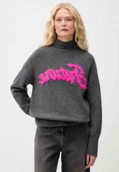 FROM FUTURE pulover de casmir culoarea gri, light, WPM03338 imagine