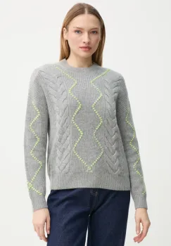 FROM FUTURE pulover de casmir culoarea gri, light, WPR02176 imagine