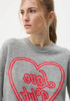 FROM FUTURE pulover de casmir culoarea gri, WPR02209 imagine