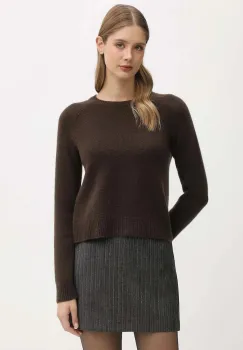 FROM FUTURE pulover de casmir culoarea maro, WPR00005 imagine