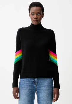 FROM FUTURE pulover de casmir culoarea negru, light, cu turtleneck, WPM00499 imagine