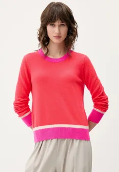 FROM FUTURE pulover de casmir culoarea rosu, light, WPR01366 imagine
