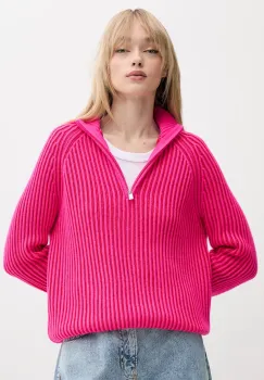 FROM FUTURE pulover de casmir culoarea roz, WPM02588 imagine