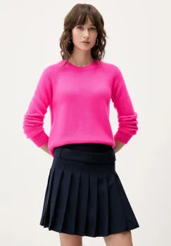 FROM FUTURE pulover de casmir culoarea roz, WPR00005 imagine