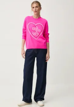 FROM FUTURE pulover de casmir culoarea roz, WPR02209 imagine