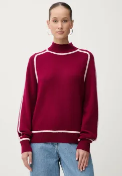 FROM FUTURE pulover de casmir culoarea violet, light, cu turtleneck, WPM02443 imagine