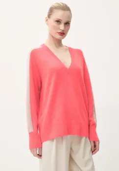 FROM FUTURE pulover de casmir femei, culoarea roz, light, WPV00497 imagine