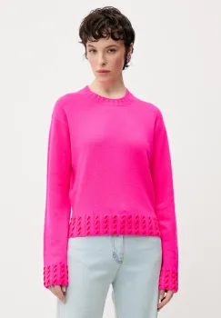 FROM FUTURE pulover de casmir femei, culoarea roz, WPR02606 imagine