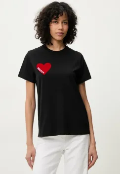 FROM FUTURE tricou din bumbac femei, culoarea negru, WTS00829 imagine