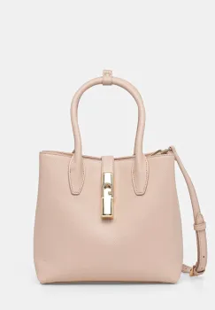 Furla geanta crossbody pentru femei din piele Goccia S Tote Base 22 imagine