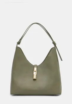 Furla geanta pentru femei, din piele Goccia M Hobo imagine