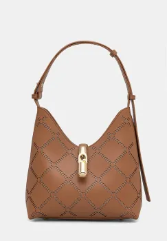 Furla geanta pentru femei, din piele Goccia S Hobo imagine