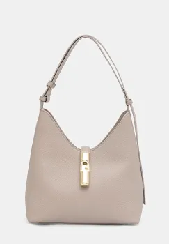 Furla geanta pentru femei, din piele Goccia S Hobo imagine