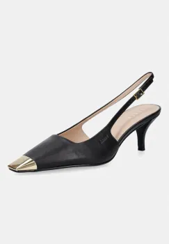Furla pantofi cu toc stiletto din piele Metal Decollete imagine