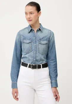 G-Star camasa jeans cu guler clasic, slim, D27714.D539 imagine