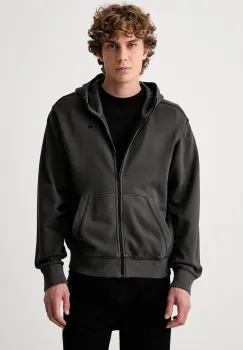 G-Star hanorac cu fermoar pentru barbati din bumbac Unit washed full zip hdd imagine