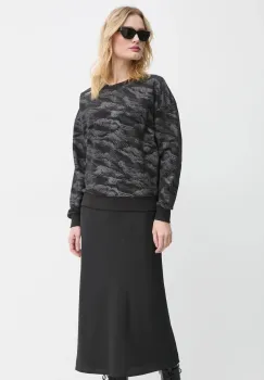 G-Star hanorac de bumbac femei, culoarea negru, cu imprimeu, D25169-D865 imagine