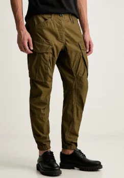 G-Star pantaloni pentru barbati din bumbac Cargo 3d regular tapered cuffed imagine