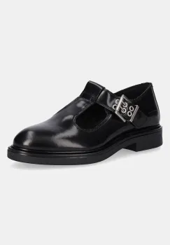 G-Star pantofi de piele VACUM MJ LEA W culoarea negru, cu toc plat, D28146-01-990 imagine