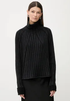 G-Star pulover de bumbac culoarea negru, cu guler, D27172.D630 imagine