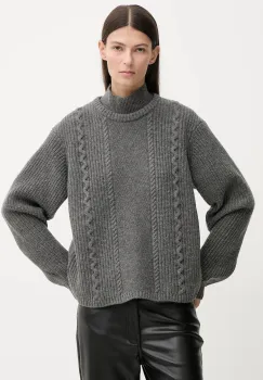 G-Star pulover de lana culoarea gri, calduros, cu guler, D27730.D770 imagine