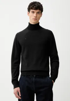 G-Star pulover de lana culoarea negru, cu guler, D27706.B692 imagine