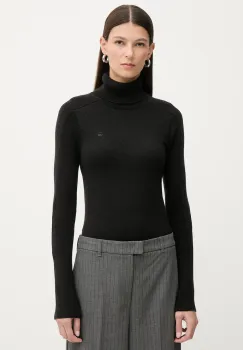 G-Star pulover de lana culoarea negru, light, cu guler, D27713.B692 imagine