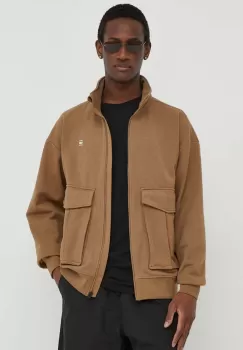 G-Star Raw bluza barbati, culoarea bej, neted imagine
