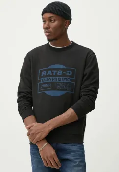 G-Star Raw bluza barbati, culoarea negru, cu imprimeu, D25441-D797 imagine