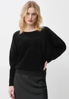 G-Star Raw bluza din velur culoarea negru, neted, D25747-D428 imagine