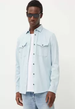 G-Star Raw camasa din bumbac barbati, cu guler clasic, regular imagine