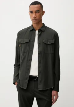 G-Star Raw camasa din bumbac culoarea verde, cu guler clasic, regular imagine
