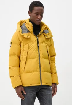 G-Star Raw geaca barbati, culoarea galben, de iarna, oversize, D25345-D518 imagine