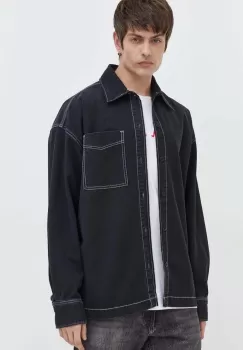 G-Star Raw geaca cu aspect de camasa culoarea negru, de tranzitie imagine