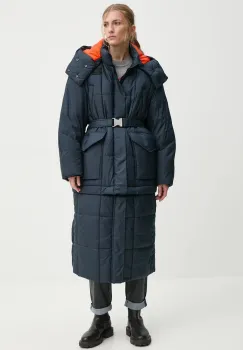 G-Star Raw geaca femei, culoarea albastru marin, de iarna, oversize, D25232-B958 imagine