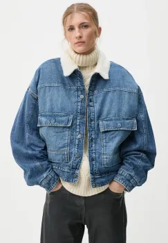 G-Star Raw geaca jeans femei, de tranzitie, oversize, D25340-D536 imagine