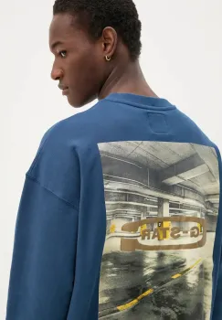 G-Star Raw hanorac de bumbac barbati, cu imprimeu, D25102-D257 imagine