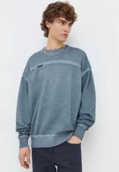 G-Star Raw hanorac de bumbac barbati, culoarea verde, neted imagine