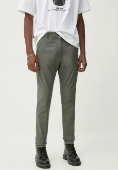 G-Star Raw pantaloni barbati, culoarea verde, cu fason chinos imagine
