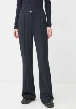 G-Star Raw pantaloni femei, culoarea albastru marin, drept, high waist, D25027-D706 imagine