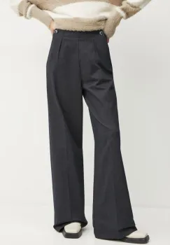 G-Star Raw pantaloni femei, culoarea albastru marin, lat, high waist, D25315-D722 imagine