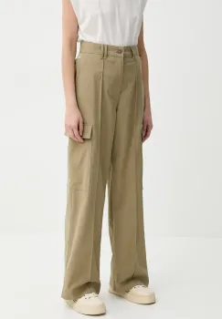 G-Star Raw pantaloni femei, culoarea verde, lat, high waist, D26036-D909 imagine