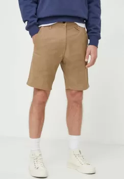 G-Star Raw pantaloni scurti barbati, culoarea bej imagine